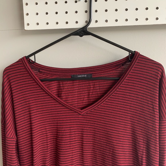 Striped Vneck Top - Forever 21 - Picture 4 of 4